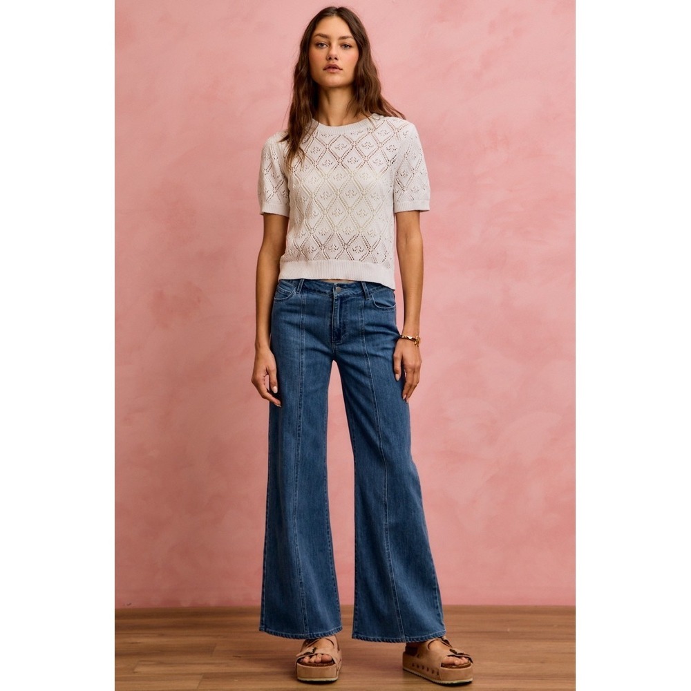 SO ME Seam Detail Mid Rise Stretch Denim Jeans - XL - Picture 9 of 11